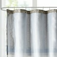 thumbnail image 3 of OLLIIX Madison Park Shower Curtain, Donovan Polyester Jacquard Bathroom Curtain, Navy, 72" x 72", 3 of 5