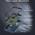 thumbnail image 4 of Funda Case MYBAT Maverick Mag clip para iPhone 16 - Azul con mica, 4 of 6