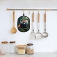 thumbnail image 5 of Pofeuu Forest Plant Raccoon Print Silicone Pot Mat Mitten With Hanging Loop Heat Resistant Oven Mitts Non-Slip Bbq Baking Smoking Potholders, 5 of 7