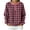 #0028-Hot Pink, variant on Sweatshirts for Women Henley Neck Long Sleeve Partial Button Front Buffalo Plaid Pullover Oversized Fit Daily Relaxed Soft Womens Casual Sweat Tops
