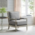 thumbnail image 2 of Armchair Accent Chair, Nailhead, Grey Gray Natural, Fabric, Modern Contemporary Farmhouse Coastal, Living Lounge Cafe Room Hotel Lobby Hospitality, 2 of 9