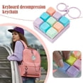 thumbnail image 5 of Keyboard Fidget Toy Keychain, 9-in-1 Keyboard Decompression Button Finger Clicker Stress Relief Fidget Toy Gift, 5 of 7