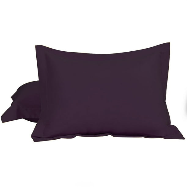 Unique Bargains Solid Color Microfiber Pillow Shams Set of ...