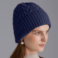 thumbnail image 2 of Gorros de lana de gran tamaño para hombre y mujer, gorros cálidos de gran tamaño, gorros de invierno para cabezas grandes, gorros de punto elástico, 2 of 5