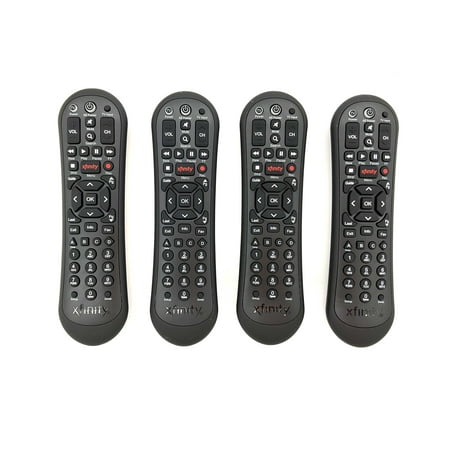 (4 Pack) Replacement for Xfinity Comcast Remote Control XR2 works with Arris Motorola Receivers Grey Black