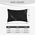 thumbnail image 6 of Haiem Pillowcase for Hair and Skin Queen - Black Marble Texture Abstract Printed Soft Pillowcase with Envelope Closure-20"x30", 6 of 9