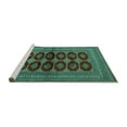 thumbnail image 2 of Ahgly Company Machine Washable Indoor Rectangle Persian Turquoise Blue Traditional Area Rugs, 2' x 3', 2 of 4