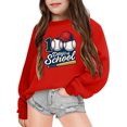 thumbnail image 2 of IWRICH Kids 100 Days of School Sweatshirts Baseball Teaching School Days Inspirational Graphic Tops,Size 3-14 Years Red 100, 2 of 4