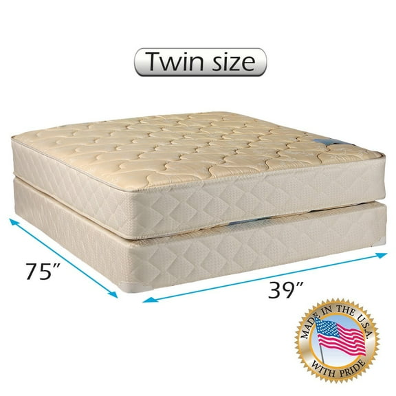 Dream Solutions Chiro Premier Gentle Firm 9" Innerspring Mattress Set with Bed Frame