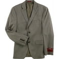 thumbnail image 2 of Alfani Mens Sharkskin Two Button Blazer Jacket, Brown, 38 Short, 2 of 2