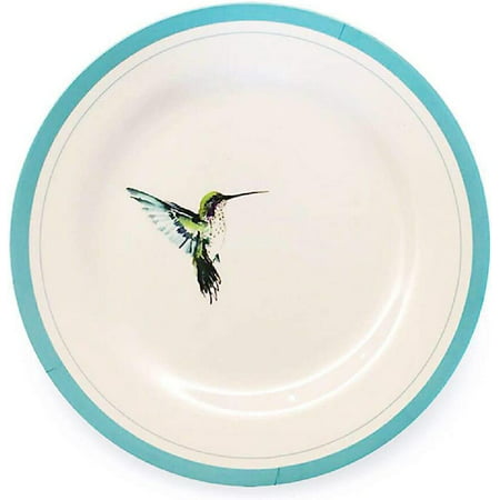 

Melamine Salad Plates Set - Set of 6 indoor or ourdoor plates (9 -6 Piece Set Zoo Birds B)