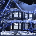thumbnail image 2 of Cadena de luces LED JXLEDAYY 200 m, 500 LED, 8 modos, azul y blanco, 2 of 7