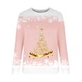 thumbnail image 4 of NMMUED Christmas Sweatshirts for Women's Christmas Shirts Cute Sweatshirts Holiday Sweatshirts for Women Baggy Sweatpants for Women Christmas Vacation Sweatshirt Pink XXL, 4 of 4