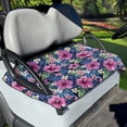 thumbnail image 3 of Garronmavis Tropical Flowers Frangipani Golf Ball Golf Cart Seat Cover/Blanket, Comfort Golf Cart Seat Towel Summer Spring Fall Winter Golf Cart Accessories Easy Install and Clean, 3 of 5