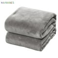 thumbnail image 4 of BadPiggies Super Soft Coral Fleece Warm Throw Blanket Lightweight Fuzzy Plush for Couch Sofa Bed Chair (28" x 40", Gray), 4 of 6