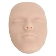 thumbnail image 3 of 3D Makeup Practice Face Board, Silicone Makeup Mannequin Face with 7PCS Brush, Reusable Beginner Practice Eye Makeup Face, Eye prosthetic Silicone Makeup Artist Full Face Practice, 3 of 7