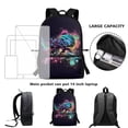 thumbnail image 6 of HUIACONG Galaxy Turtle Kids Backpack for Teen Boys Lightweight Water Resistant Large Capacity for Elementary Middle High School Daily Travel, 6 of 6