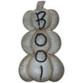 thumbnail image 2 of Northlight Boo! Stacked Pumpkins Metal Halloween Porch Sign - 28" - Silver, 2 of 9