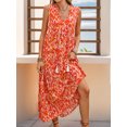 thumbnail image 4 of ZOELNIC Women's Summer Boho Dress Sleeveless V-Neck Maxi Sundress, Casual Loose Fit Tie-Dye Print Beach Dress, L, 4 of 7