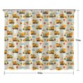 thumbnail image 5 of Cartoon Construction Vehicles Clouds Shower Curtain 84"x72" ,Bathroom Decorative Shower Curtains Set with 12 Hooks,Modern Waterproof Washable Shower Curtain, 5 of 6