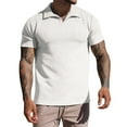 thumbnail image 7 of Clearance Under 10$!New Summer Mens Tops Shirts 2025 Plus Size Fashion Slim Fitting Short Sleeved Lapel Pullover Casual Sports Vacation Daily T-shirt Shirt Blouse, 7 of 7