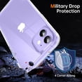 thumbnail image 3 of Shockproof Clear Case for iPhone 12/12 Pro, [Not Yellowing] [10FT Military Drop Protection] Hard Clear Back Four Corner Airbags Drop Protection Phone Cover, 6.1 inch, Transparent, 3 of 14