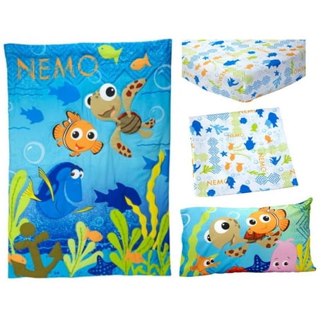 Upc 085214077093 Disney Nemo And Friends 4 Pc Toddler Bedding