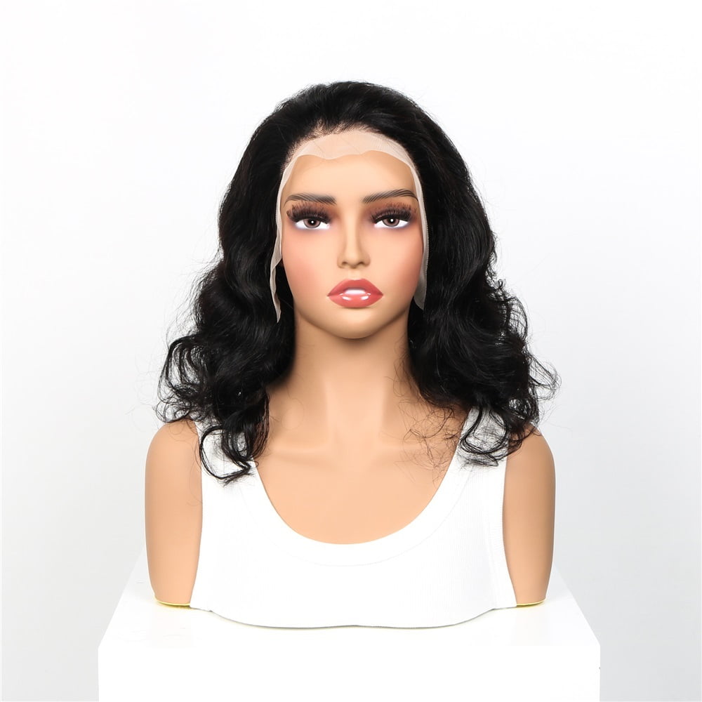 13x4 Transparent Lace Frontal Short Bob Human Hair Wigs 180% Brazilia Lace Front Wig for Women