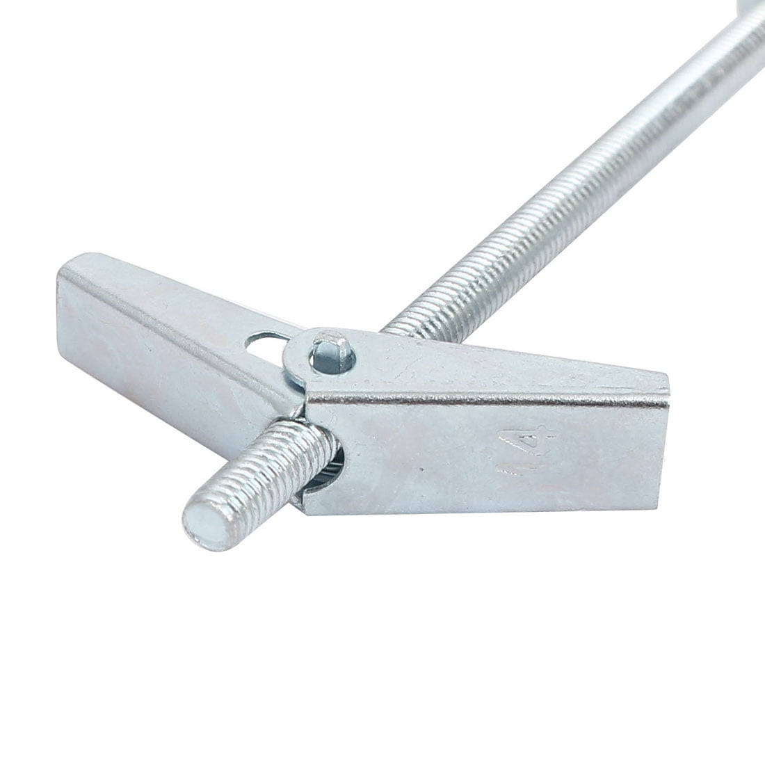 M4 x 75mm Male Thread Spring Loaded Hollow Wall Round Head Toggle Bolt