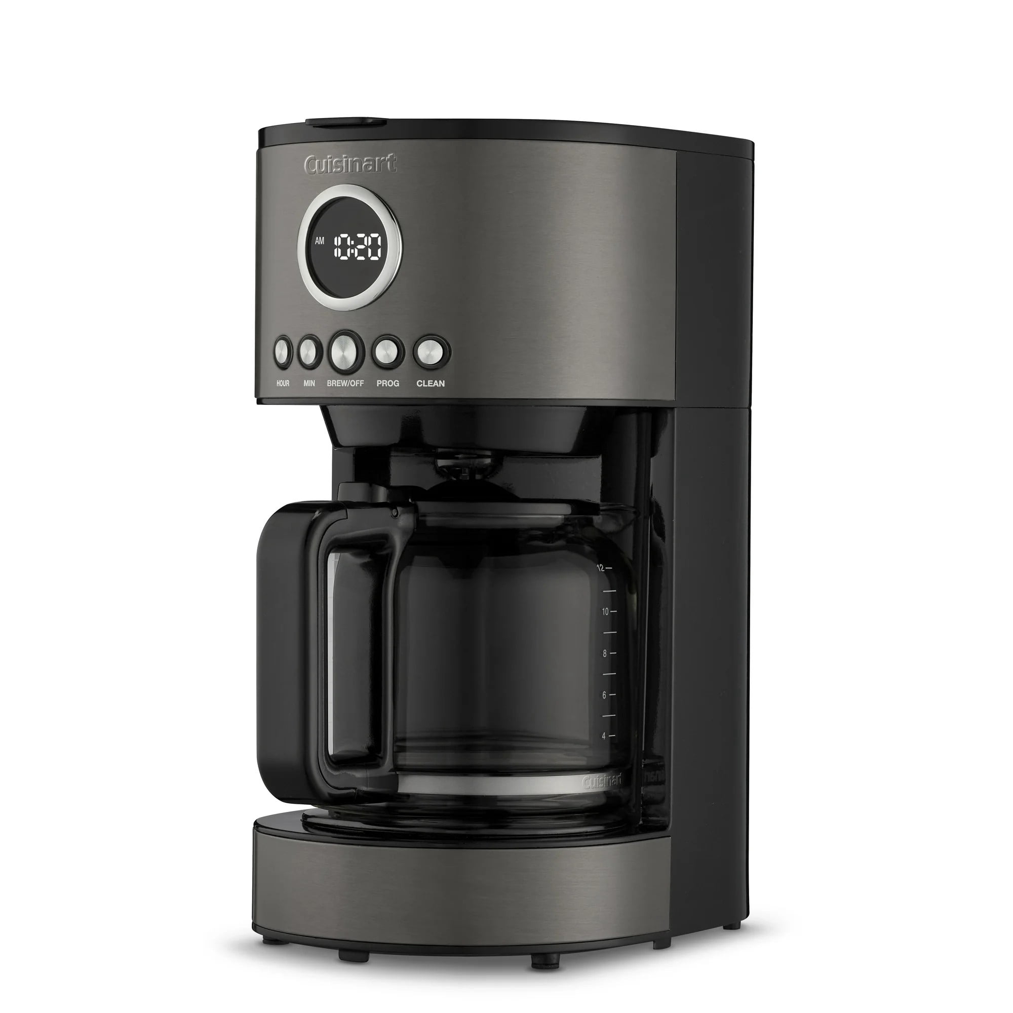 Cuisinart Stainless Steel 12-Cup Coffee Machine, Black DCC-1220BKSWM