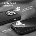thumbnail image 4 of JETech [3 in 1] Silicone Case for iPhone 14 Pro 6.1-Inch, with 2-Pack Screen Protector and 2-Pack Camera Lens Protector, Full Coverage Tempered Glass Film, Shockproof Phone Cover (Black), 4 of 7