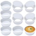 thumbnail image 1 of Moldes para hornear, 10 moldes redondos aluminio para pasteles de 4.5 pulgadas, con fondo extra&iacute;ble, para Brownies, mini pasteles, tarta de queso, para horno y lavavajillas, 1 of 6