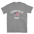 thumbnail image 1 of Cedar Falls Iowa Patriot Men's Cotton T-Shirt, 1 of 1