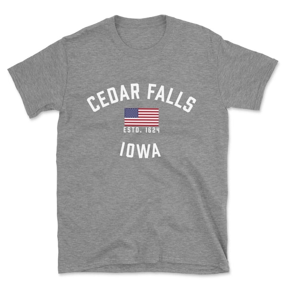 Cedar Falls Iowa Patriot Men's Cotton T-Shirt