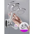 thumbnail image 3 of nipocaio 2 pcs，Door - word stickers. Shower, black, silver, 3 of 5