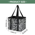 thumbnail image 2 of Collapsible Car Trunk Organizer with Handles 600D Oxford for Car Kitchen and Home Storage, Deep Black and White 13× 10.2×10.8inch, 2 of 6