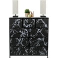thumbnail image 3 of Sorbus Dresser with 9 Drawers- Black Frame, Black Marble Drawers, 3 of 8