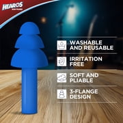 HEAROS Multi-Purpose Silicone Ear Plugs, Noise Cancelling Ear Plugs for Hearing Protection, 2 pairs