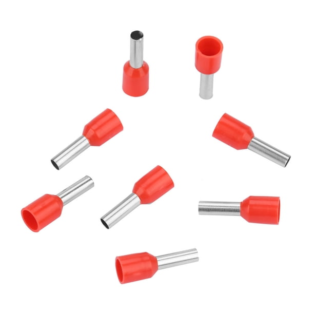 Terminal tubular, 500 unids/set E2508 Terminales prensados en frío prensados en frío optimizados para la excelencia