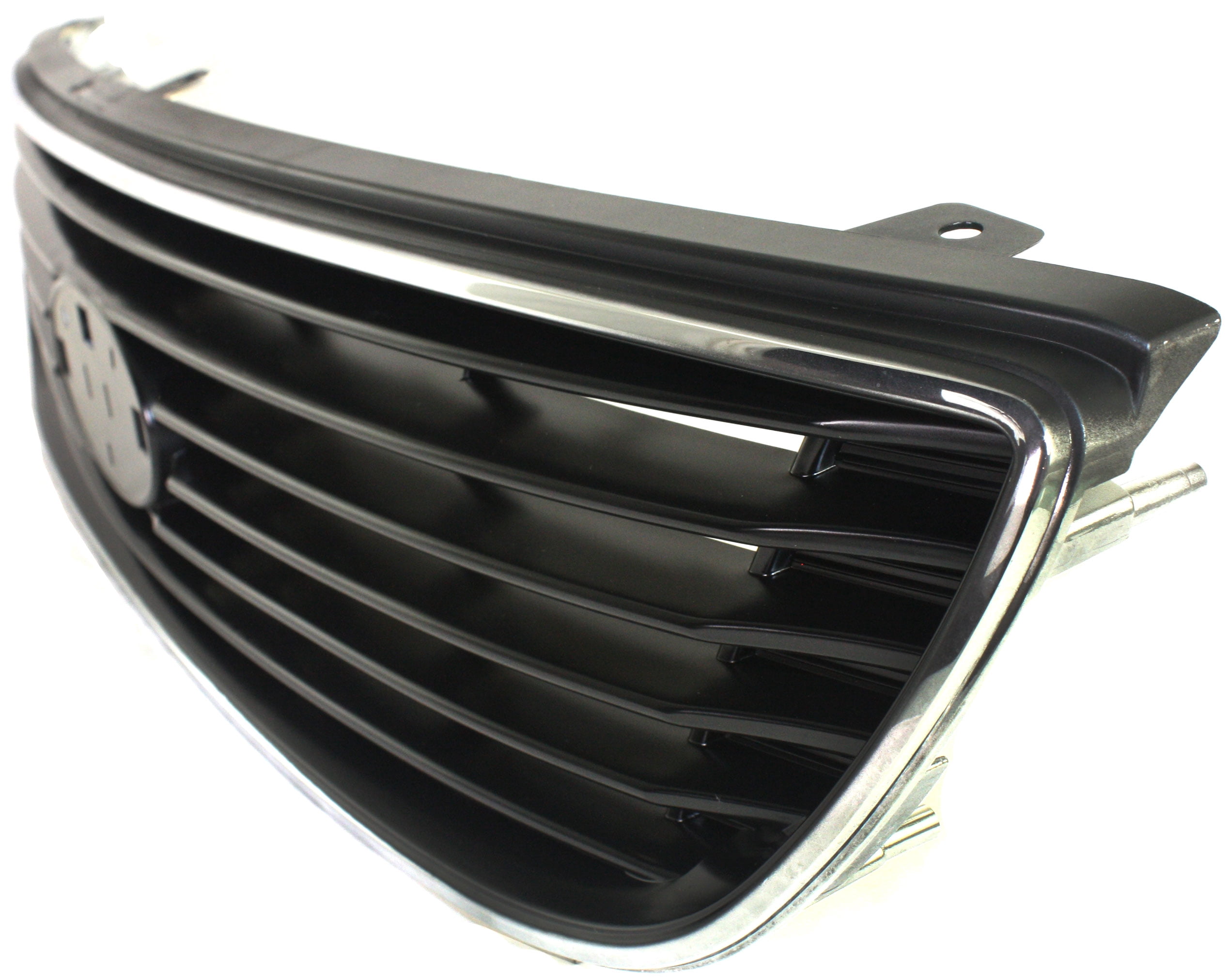 Grille Assembly Compatible With 2006-2008 Kia Optima Magentis Chrome Shell with Painted Black Insert