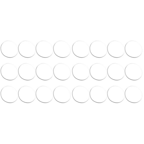 Set of 2 Tape Stoppers Furniture Tempered Glass Transparent