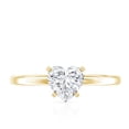 thumbnail image 5 of Rosec Jewels Certified Lab Grown Diamond 7mm Heart Engagement Ring, EF-VS Quality - Ready To Gift, 18K Yellow Gold, US 3.50, 5 of 9