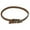 Brown, variant on Dogline L1000-23 6-8 L x 14 W in. Round Leather Collar, Teal
