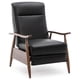 thumbnail image 1 of Sillón reclinable Comfort Pointe Fairview de piel de primera calidad, color negro, 1 of 9