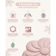 thumbnail image 4 of Tapete de gimnasio para bebés Blissful Diary Tummy Time con 6 juguetes, color rosa, 4 of 8