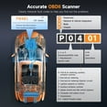 thumbnail image 4 of FOXWELL NT201 OBD2 Scanner Check Engine Code Reader Emission Test Automotive Diagnostic Tool EOBD OBD Scan Tool SMOG Test Free Update, 4 of 9