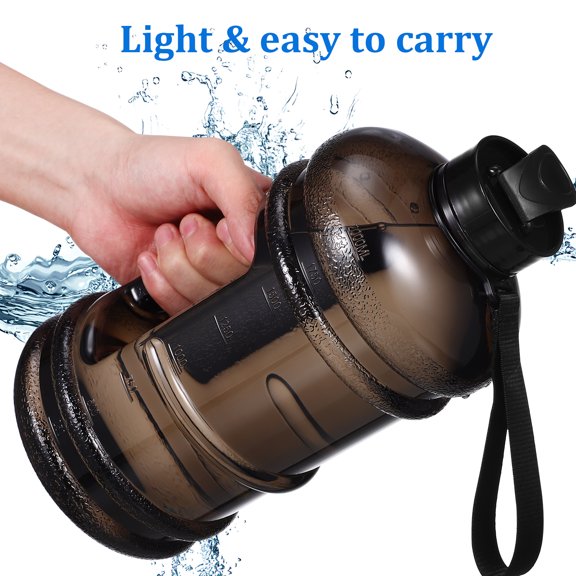 BESTONZON Large Capacity Plastic Water Bottle for Workout and Fitness with Wide Mouth