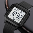 thumbnail image 4 of Squar Women's Men's Digital Watch Big Numbers Dial Multifunction Large Face Waterproof LED Watches, 4 of 6