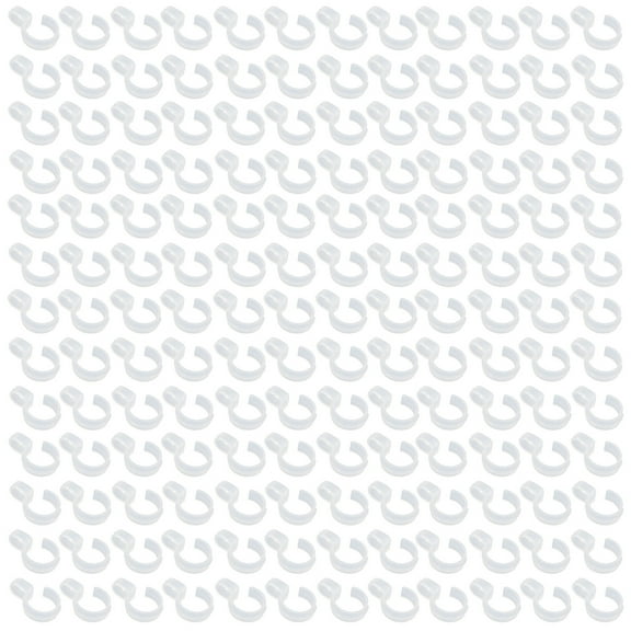 100pcs Clothes Hanger Windproof Hooks Round Windproof Hooks for Home (White)