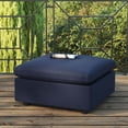 thumbnail image 2 of Modular Ottoman Lounge Chair, Blue Navy, Fabric, Modern Contemporary, Outdoor Patio Balcony Cafe Bistro Garden Furniture Hotel Hospitality, 2 of 4